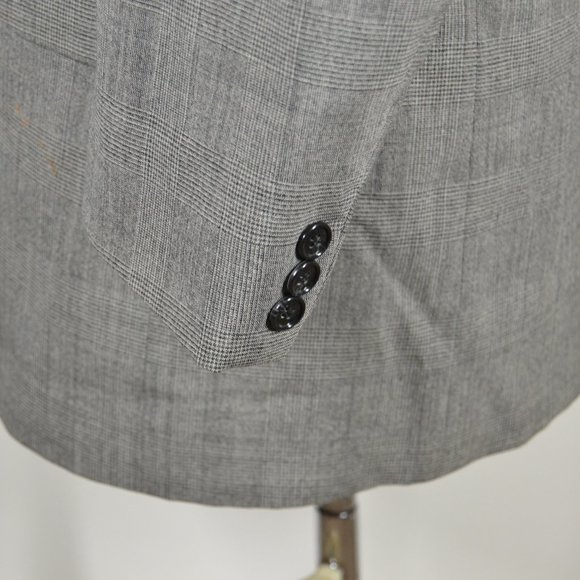 Moda Prima 40R Sport Coat Blazer Suit Jacket Gray - Picture 3 of 8
